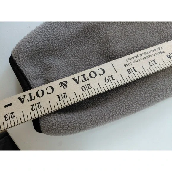 Vintage Lands' End Fleece Jacket Size M 10-12 Womens Beige Brown Full Zip - Picture 5 of 7